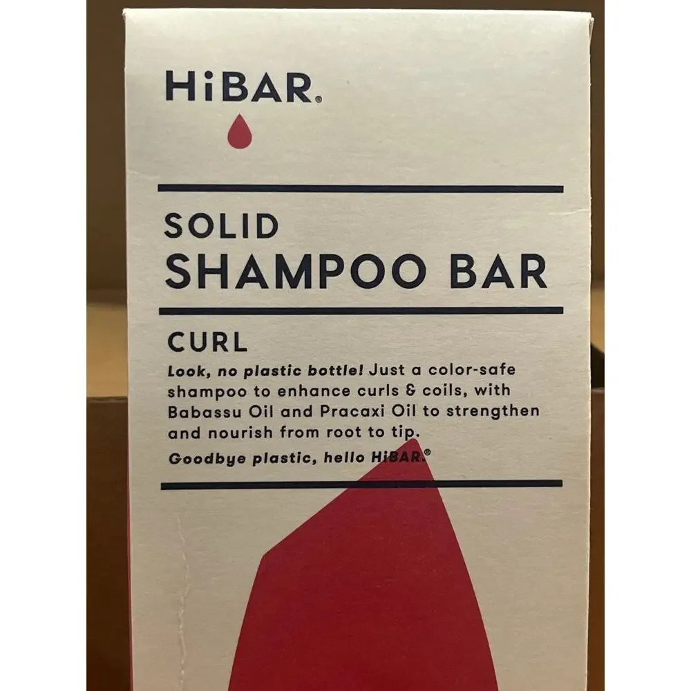 HiBAR Curl‎ Solid Shampoo Bar, 3.2 Oz